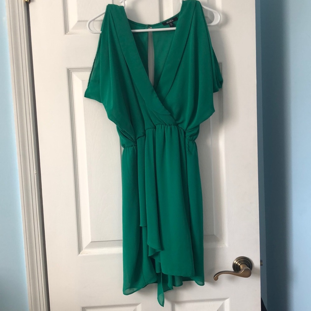 Green XOXO Semi Formal Dress